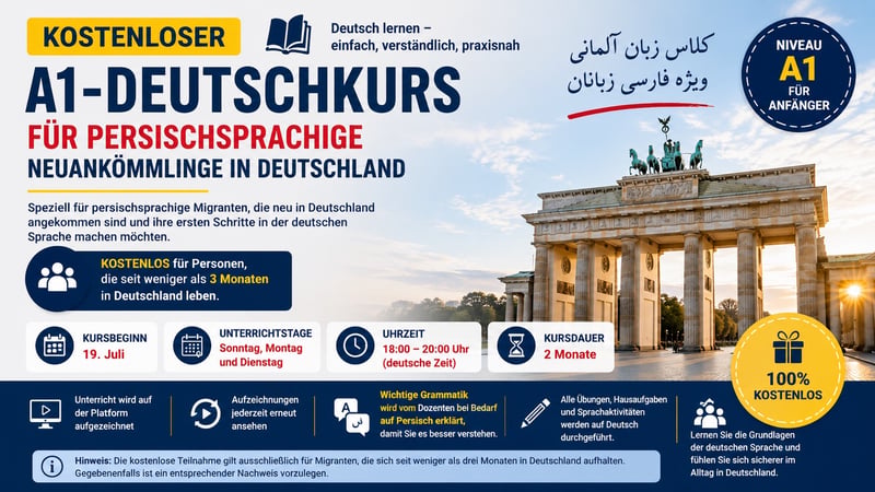 Warum ist das Erlernen der deutschen Sprache in den ersten drei Monaten nach der Ankunft in Deutschland wichtig?