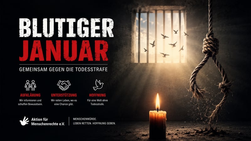 Projekt „Blutiger Januar“ – Gemeinsam gegen die Todesstrafe