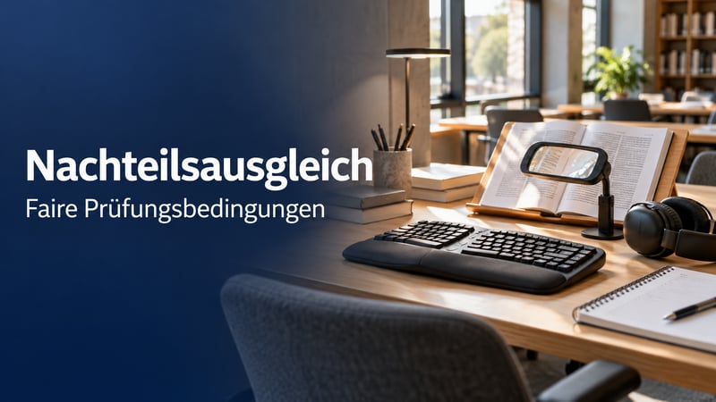 تسهیلات امتحان برای معلولیت یا بیماری مزمن: درخواست Nachteilsausgleich