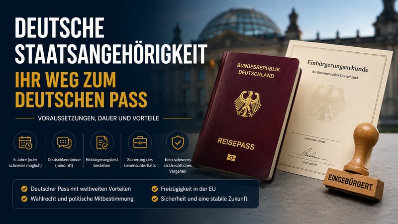 Cittadinanza tedesca e ottenimento del passaporto tedesco